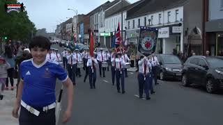 Downpatrick Flute Band No 2  Corbet Accordion Band Parade 2024 [upl. by Sekofski944]