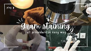 Gram Staining  StepbyStep procedure [upl. by Anitsahs159]