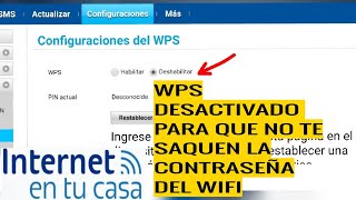 ¿Cómo desactivar el WPS en tu módem internet Telcel en casa [upl. by Roch]