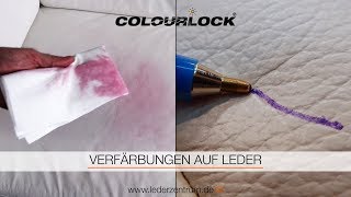 VERFÄRBUNGEN AUF LEDER  COLOURLOCK [upl. by Ymeraj126]