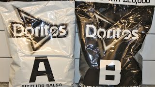 Sizzling Salsa Doritos A amp Ultimate Cheeseburger Doritos B Corn Chips Review [upl. by Leelah]