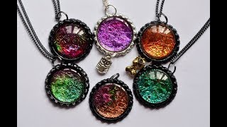 How To Make Alcohol Ink Pendants  Brand New [upl. by Randall881]