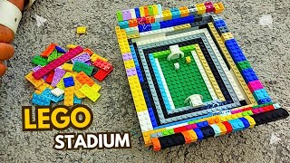 ASMR Legos Stadium  Colors of Legos  No Talking satisfyingasmr legosasmr buildinglego [upl. by Aiekram812]