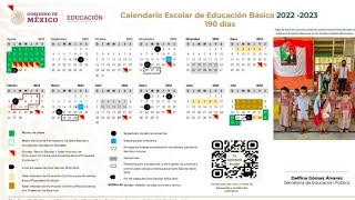 LISTO EL CALENDARIO ESCOLAR 2022 2023 SEP CUANDO INICIA EL CICLO FECHAS VACACIONES Y TODO AQUÍ [upl. by Bouton153]