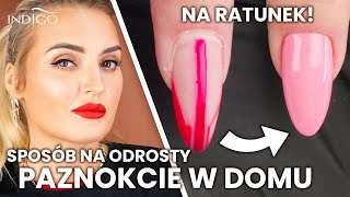 Sposób na odrosty – jak zrobić paznokcie w domu – 2 sposoby krok po kroku  Indigo Nails [upl. by Larrisa]