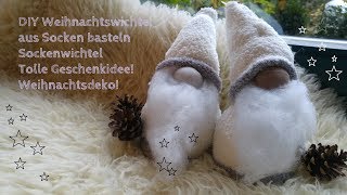 DIY Schwedische Weihnachtswichtel  Sockenwichtel basteln  Nikolaus [upl. by Pudens]