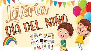 Lotería día del niño  Descarga Lotería [upl. by Adnihc430]