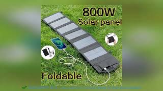 ✔️800W Foldable Solar Panel Portable 6fold Solar Panels Charger USB 5V [upl. by Barthol]