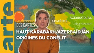 Haut Karabakh  Azerbaïdjan  origines du conflit  Temps forts 2023  Le dessous des cartes  ARTE [upl. by Nnylahs899]