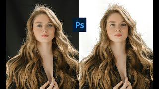 How to remove hair background with refine tool in photoshop 2024  photoshop tutorial [upl. by Avonasac]