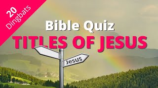 DINGBATS Bible Quiz  Unique Picture Quiz about Jesus [upl. by Idahs]