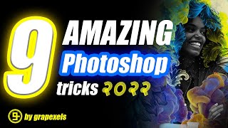 9 Amazing Photoshop tricks and Tutorial 2022 [upl. by Acimaj]