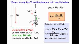 ELEKTRONIKTUTORIAL 07 Leuchtdioden LEDs [upl. by Nudnarb444]