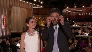 Keri Russell amp Ray Romano Present Supporting Male Actor – Television I 81st Annual Golden Globes [upl. by Ramona]