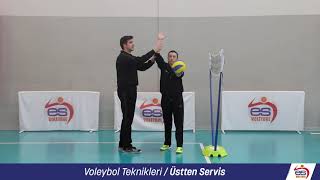 Voleybol Teknikleri  Üstten Servis [upl. by Winstonn780]