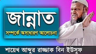 জান্নাত  শায়খ আব্দুর রাজ্জাক বিন ইউসুফ নতুন ওয়াজ  Jannat Shaikh Abdur Razzak Bin Yousuf New Waz [upl. by Aivax201]