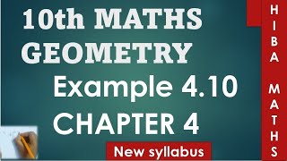 10th maths chapter 4 example 410 [upl. by Braasch]