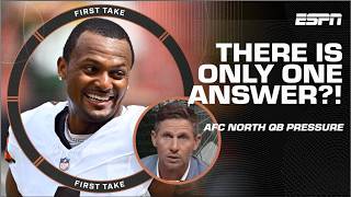 ‘YOU’RE OUTTA YOUR MIND’  Dan Orlovsky GETS HEATED over AFC North QB debate 🔥  First Take [upl. by Nyliret]