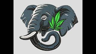 Elephant Embroidery Design [upl. by Neoma]