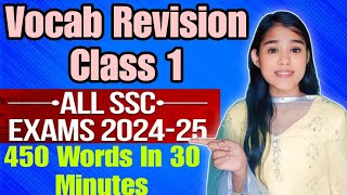 Vocab Revision Very Fast 400 Words Synonyms amp Antonyms By Sejal Sisodiya [upl. by Tesler]