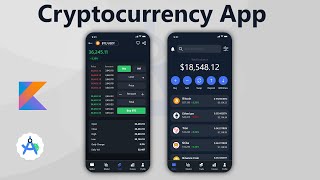 Crypto App Android Studio Kotlin MVVM Architecture Project tutorial [upl. by Norabal]