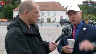 Interview mit Youtuberbeobachterlive in Oranienburg  werteunion [upl. by Silera]