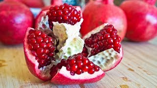 Easiest Way to Cut Open Pomegranate in 2 MIN [upl. by Teage]