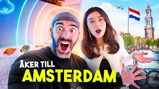 RESER UTOMLANDS MED BELLA amp ANDREAS i AMSTERDAM  VLOGG [upl. by Rhtaeh]