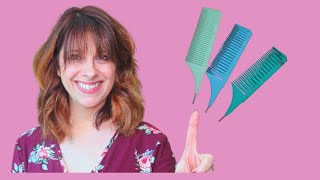 Vellen Highlight comb 3 Pk Review and Demo a Hairstylist Honest Review on Weaving combs [upl. by Photina]