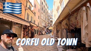 A walk in Corfu Old town Greece [upl. by Okwu]