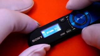 SONY NWZB152F Slim amp Small MP3 Player [upl. by Palmira880]