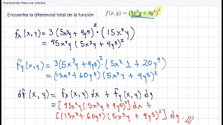 Diferencial total de una función de dos variables [upl. by Aisinut]