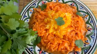 SALADE DE CAROTTES MAROCAINE  MOROCCAN CARROT SALAD VIDEO 151 [upl. by Efron]