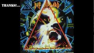 Hysteria  Def Leppard Lyrics [upl. by Nohsyt695]