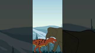 TRex vs palaeoloxodonfool video on my channelanimation [upl. by Lekcim]