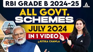 RBI Grade B July Govt Schemes 2024  Govt Schemes For RBI Grade B  By Ritika Chawla [upl. by Aneekahs]