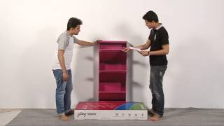 Godrej Interio STEP IN Shoe Cabinet Installation Video [upl. by Ramalahs]