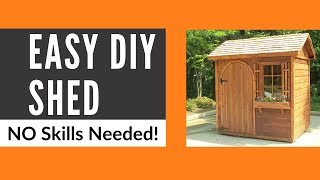 DIY Storage Shed  EASY No Skills Required 4x10 Design [upl. by Ruthy]