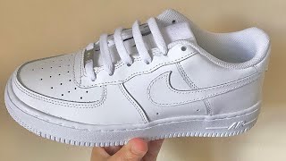 How to Lace Nike Air Force 1s Loose  The Best Way to Lace Air Force ones [upl. by Luciana]