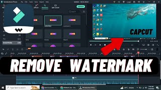 How To Remove Watermark From Videos In Filmora 12  Remove Watermark In Filmora [upl. by Rosemari286]