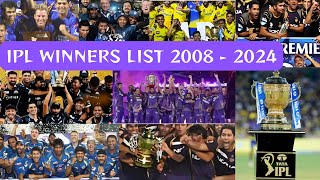 IPL WINNERS LIST 20082024  KKR WON IPL 2024  KKR WINNING MOMENT ipl2024 kkr trending [upl. by Yatnoj325]