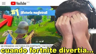 Reaccionando a mi primera VICTORIA de FORTNITE Temporada 2 [upl. by Ydaj]