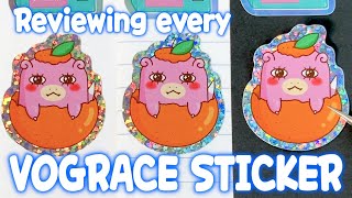 VOGRACE Die Cut Sticker Review 2021 [upl. by Lieno866]