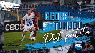 GEORGI TUNJOV NEL POST PARTITA PESCARA  PONTEDERA [upl. by Cilka593]