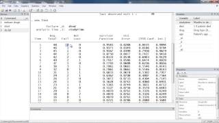 How to calculate the KaplanMeier survivor and NelsonAalen cumulative hazard functions with Stata® [upl. by Odracir]