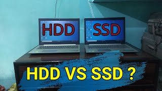 SSD vs HDD Speed Test in Lenovo IP 320  SSD vs HDD Performance test in Hindi  SSD in Lenovo IP320 [upl. by Ahsatin]