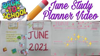 June Study PlannerJune Bullet JournalNew Academic Year Productive PlannerBack To School Plans [upl. by Mae]