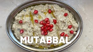 മുതബൽ  Mutabbal Recipe  Roasted Eggplant recipe Lebanese Mutabal Dip [upl. by Hermon712]