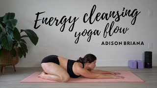 DeStress Yourself  20 Minute Energy Cleansing Yoga Flow [upl. by Anowahs]