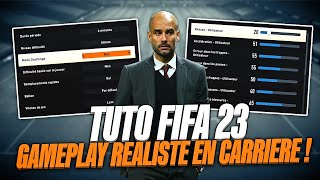 FIFA 23  COMMENT AVOIR UN GAMEPLAY RÉALISTE EN CARRIÈRE MANAGER  SLIDERS [upl. by Bael]